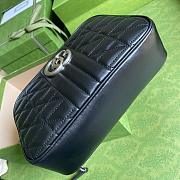 Gucci GG Marmont Small Shoulder Bag Black 447632 24x12x7cm - 5