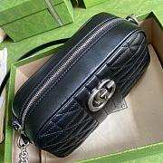 Gucci GG Marmont Small Shoulder Bag Black 447632 24x12x7cm - 4