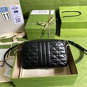 Gucci GG Marmont Small Shoulder Bag Black 447632 24x12x7cm - 3