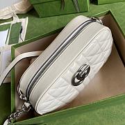 Gucci GG Marmont Small Shoulder Bag White 447632 24x12x7cm - 6