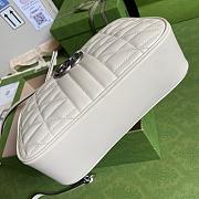 Gucci GG Marmont Small Shoulder Bag White 447632 24x12x7cm - 2