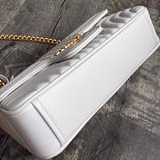 Prada Medium Leather Diagramme Bag White 1BD108  24x14x6cm - 2