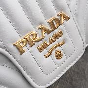 Prada Medium Leather Diagramme Bag White 1BD108  24x14x6cm - 4