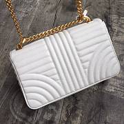 Prada Medium Leather Diagramme Bag White 1BD108  24x14x6cm - 5