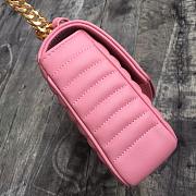 Prada Medium Leather Diagramme Bag Pink 1BD108 24x14x6cm - 2