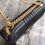 Prada Medium Leather Diagramme Bag Black 1BD108 24x14x6cm - 5