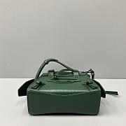 Balenciaga Mini Neo Classic Top Handle Bag Crocodile Leather Green 63852415V67 22x14x11cm - 3