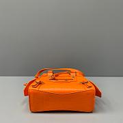 Balenciaga Mini Neo Classic Top Handle Bag Crocodile Leather Neon Orange 63852415V67 22x14x11cm - 6