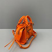 Balenciaga Mini Neo Classic Top Handle Bag Crocodile Leather Neon Orange 63852415V67 22x14x11cm - 4