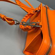 Balenciaga Mini Neo Classic Top Handle Bag Crocodile Leather Neon Orange 63852415V67 22x14x11cm - 3
