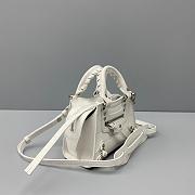 Balenciaga Mini Neo Classic Top Handle Bag Crocodile Leather White 63852415V67 22x14x11cm - 3