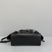 Balenciaga Small Neo Classic Top Handle Bag Crocodile Leather Black 63852115V67 33x21x16cm - 6