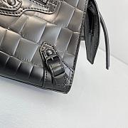 Balenciaga Small Neo Classic Top Handle Bag Crocodile Leather Black 63852115V67 33x21x16cm - 3