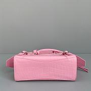 Balenciaga Small Neo Classic Top Handle Bag Crocodile Leather Pink 63852115V67 33x21x16cm - 6