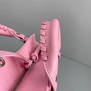 Balenciaga Small Neo Classic Top Handle Bag Crocodile Leather Pink 63852115V67 33x21x16cm - 5