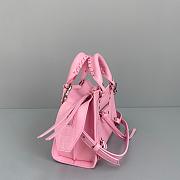 Balenciaga Small Neo Classic Top Handle Bag Crocodile Leather Pink 63852115V67 33x21x16cm - 4