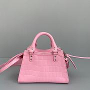 Balenciaga Small Neo Classic Top Handle Bag Crocodile Leather Pink 63852115V67 33x21x16cm - 3