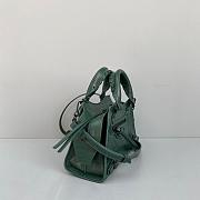 Balenciaga Small Neo Classic Top Handle Bag Crocodile Leather Green 63852115V67 33x21x16cm - 4