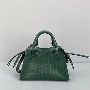 Balenciaga Small Neo Classic Top Handle Bag Crocodile Leather Green 63852115V67 33x21x16cm - 3