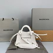 Balenciaga Small Neo Classic Top Handle Bag Crocodile Leather White 63852115V67 33x21x16cm - 1