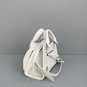 Balenciaga Small Neo Classic Top Handle Bag Crocodile Leather White 63852115V67 33x21x16cm - 3
