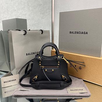 Balenciaga Small Neo Classic Top Handle Bag Black 63852111R57 33x21x16cm