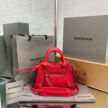 Balenciaga Small Neo Classic Top Handle Bag Red 63852111R57 33x21x16cm