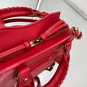 Balenciaga Small Neo Classic Top Handle Bag Red 63852111R57 33x21x16cm - 5