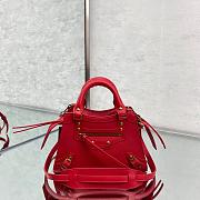 Balenciaga Small Neo Classic Top Handle Bag Red 63852111R57 33x21x16cm - 3