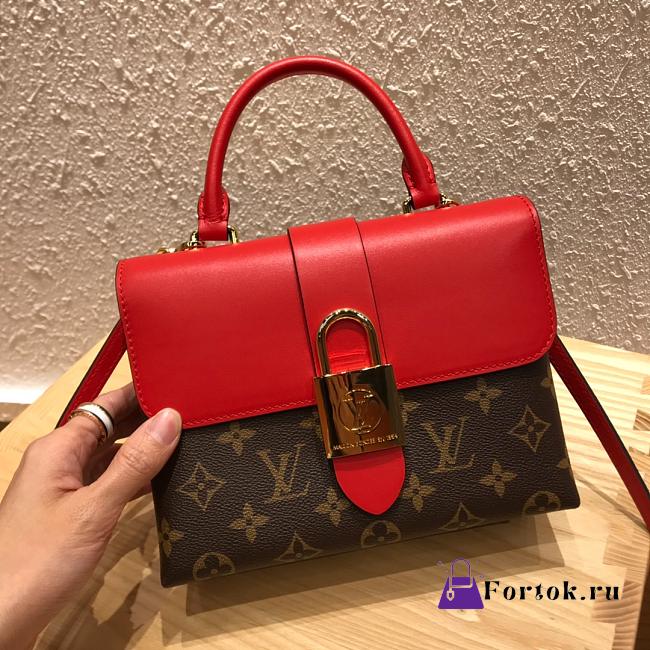 Louis Vuitton Locky BB Bag Monogram Canvas Red M44322 20x16x7.5cm - 1
