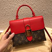 Louis Vuitton Locky BB Bag Monogram Canvas Red M44322 20x16x7.5cm - 1