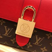 Louis Vuitton Locky BB Bag Monogram Canvas Red M44322 20x16x7.5cm - 4