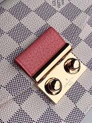 Louis Vuitton Croisette Chain Wallet Damier Azur Pink N60358 21x13.5x5cm - 3