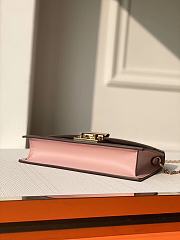 N60287 Louis Vuitton Damier Ebene Croisette Chain Wallet-Pink