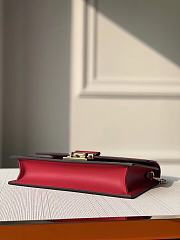 Louis Vuitton Croisette Chain Wallet Damier Ebene Scarlet N60288 21x13.5x5cm - 6