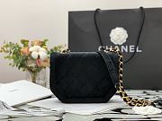 Chanel Mini Flap Bag Velvet & Gold-Tone Metal Black AS2597 19x15x6cm - 6