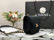 Chanel Mini Flap Bag Velvet & Gold-Tone Metal Black AS2597 19x15x6cm - 5