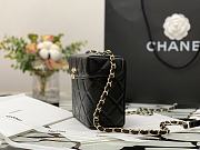 Chanel Small Box Bag Lambskin & Gold Metal Black AS2877 14.5x16.5x7cm - 6