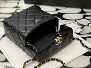 Chanel Small Box Bag Lambskin & Gold Metal Black AS2877 14.5x16.5x7cm - 3