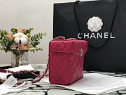 Chanel Small Box Bag Lambskin & Gold Metal Dark Pink AS2877 14.5x16.5x7cm - 4
