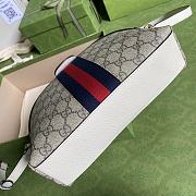 Gucci Ophidia GG Small Shoulder Bag White/Beige 499621 23.5x19x8cm - 3