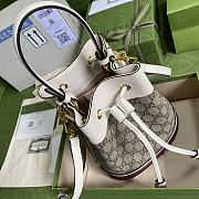 Gucci Small Ophidia GG Bucket Bag White/Beige 550621 20.5x26x11cm - 6