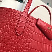 Givenchy Wing Shopping Bag In Crocodile Leather Red 34x29x16cm - 5