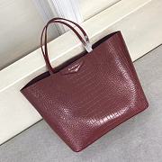 Givenchy Wing Shopping Bag In Crocodile Leather Burgundy 34x29x16cm - 4