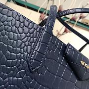 Givenchy Wing Shopping Bag In Crocodile Leather Navy 34x29x16cm - 2