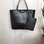 Givenchy Wing Shopping Bag In Crocodile Leather Black 34x29x16cm - 1