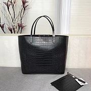 Givenchy Wing Shopping Bag In Crocodile Leather Black 34x29x16cm - 6