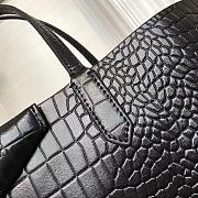 Givenchy Wing Shopping Bag In Crocodile Leather Black 34x29x16cm - 5