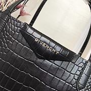Givenchy Wing Shopping Bag In Crocodile Leather Black 34x29x16cm - 4