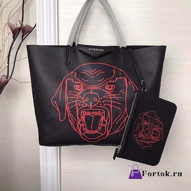 Givenchy Wing Shopping Bag Art Leather 03 BB50HBB14K 38x34x18cm - 1